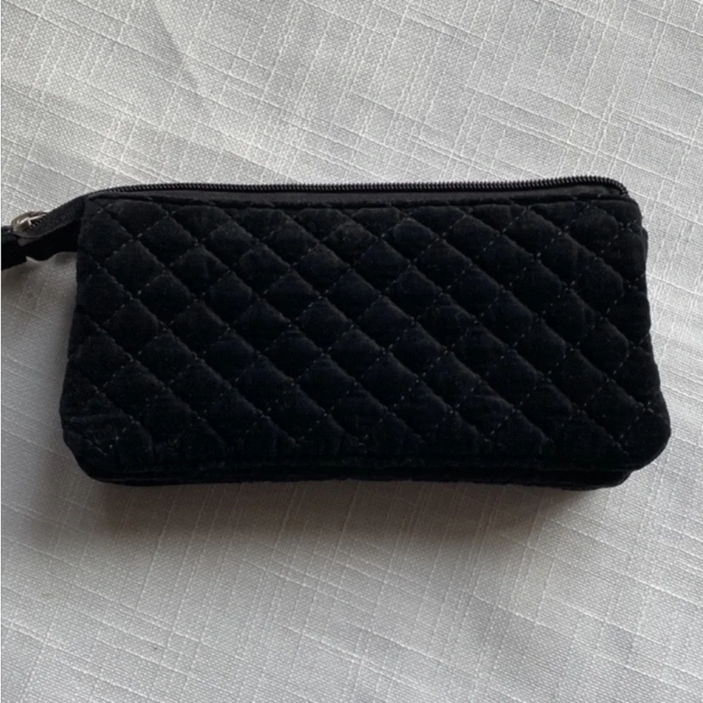 Semperlel clutch in black velvet - Picture 3 of 8
